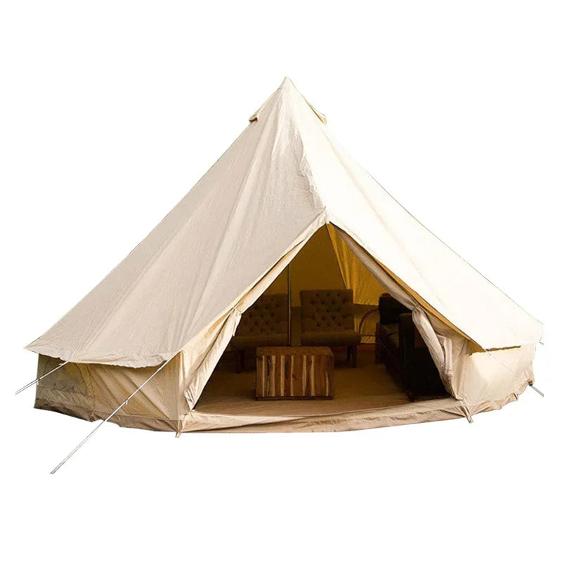 3m 4m 5m 6m Glamping Luxury Large Mongolian Yurt Double Layers Oxford Canvas Bell Tent